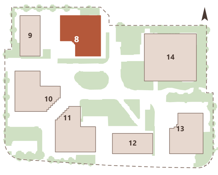 מיקום הבניין במגרש 229